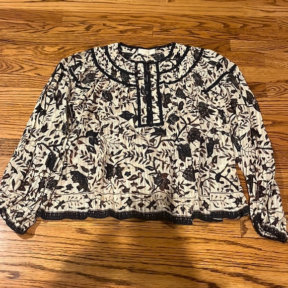 NWT Ulla Johnson Woman’s Multi Kirana Birds of PF Top Size 0 - Picture 1 of 5